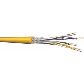 Draka YelloNet 1000 Cat.7 podatkovni kabel, simplex, 1000 MHz, 4x2xAWG23/1, Cca, 500 m kolut 60112099