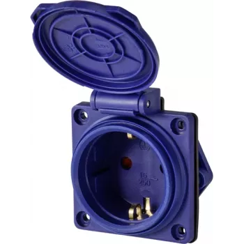 Sygonix SY-6746376 Schuko utičnica IP44 plava
