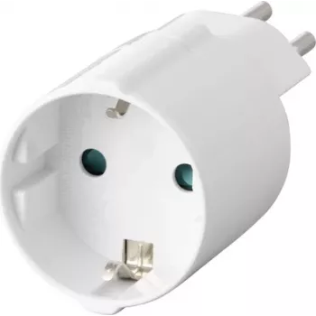 Sygonix SY-6949550 putni adapter Schuko na Swiss (Type J na Type F, 10 A, 250 V, crni)