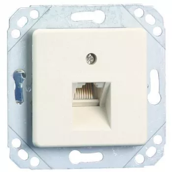 METZ Connect UPk podžbukna priključna jedinica, univerzalna spojna kutija, IAE dizajn, 2x RJ45, vijčane stezaljke RJ45 mini stezaljka (130040111-I)