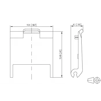 METZ BTR zaštitni poklopac od prašine za Cat.6A RJ45 module, crveni (820032-0108-I)
