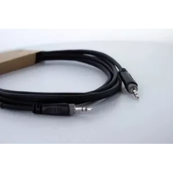 Cordial 14829 3,5mm audio kabel za slušalice, 1,5m, crni, PVC omotač, twisted pair