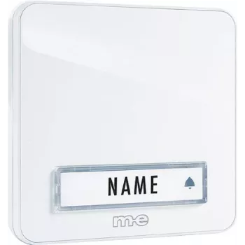 M-E MODERN-ELECTRONICS KTA-1 W Doorbell Button, Surface-Mounted, White