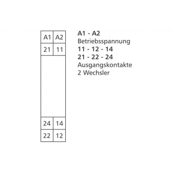 METZ CONNECT KRA-M8/21-21 energetski relej, bijeli (11061905)