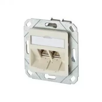 METZ CONNECT BTR E-DAT modul 8/8(8) UPk podžbukna podatkovna utičnica, 2x RJ-45, CAT 6e, oklopljena, biserno bijela RAL 1013 1309121101-E