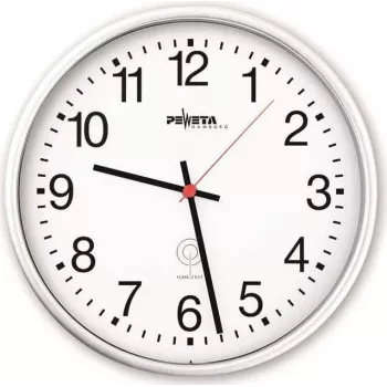 PEWETA Radio-Controlled Wall Clock Plastic White 30 cm (51.130.311)