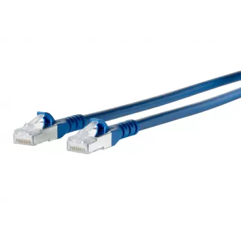METZ BTR Netcom RJ45 mrežni patch kabel CAT 6A S/FTP 1,5 m plavi sa zaštitom jezička 1308451544-E