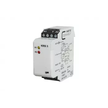 METZ CONNECT KRS-E08 3 24 V AC/DC modul signalnog releja, 1 izmjenični kontakt, 8 A, DIN tračnica 110673