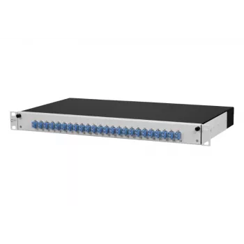 METZ CONNECT 1502697424-E Cat.6A oklopljeni 24-Port 1U patch panel, bezalati IDC, svijetlosivi