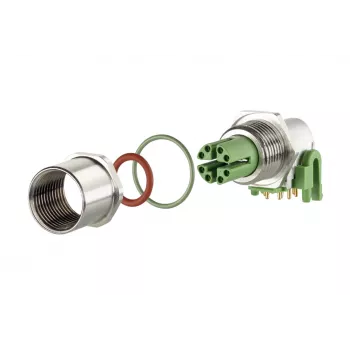 METZ CONNECT MMT471A315-0003 utičnica za tiskanu pločicu M12, X-kodirana, 8-polna, IP67, 90° zakrenuta, u dijelovima