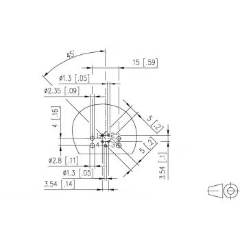 METZ MMT471A115 PCB utičnica, 4-polna, raster 3,5 mm, zelena