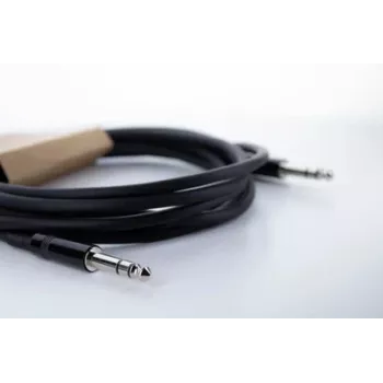 Cordial 14816 stereo audio kabel s utikačima 6,3mm TRS na 6,3mm TRS, 1,5m, crni, twisted pair, PVC