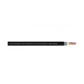 Cordial 15539 CAT 5e S/UTP RJ45 patch kabel, 10 m, crni PUR plašt, Gigabit Ethernet