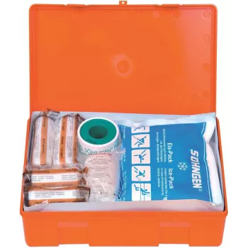 Söhngen DIN 13157 First Aid Kit 3003045 Orange Impact-Resistant ABS with Wall Bracket