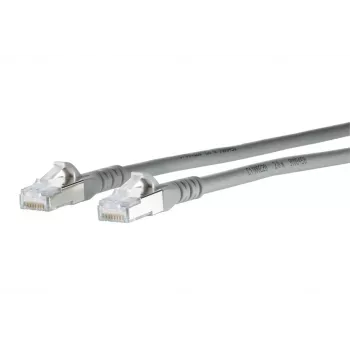 METZ BTR 1308458033-E Cat.6a S/FTP LSZH patch kabel, 8 m, sivi, 10 Gbps