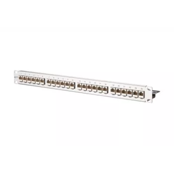 METZ CONNECT 130921-E EDATmod-MP24 24-portni E-DAT-modul patch panel, nehrđajući čelik, 1U