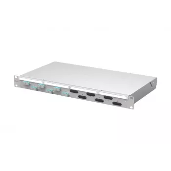 METZ CONNECT VIK 6xSC-D OM3 optički patch panel, 6 portova, SC duplex, 1U, sivi 150450BA06-F