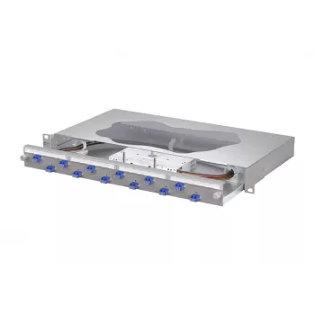 METZ CONNECT 12x LC-duplex OS2 singlemode optički splice patch panel, 1U, svijetlosivi 1504697412-F