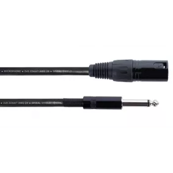 Cordial EM 5 MP XLR na 6,3 mm mono utikač audio kabel 5 m crni 14753