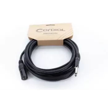Cordial EM 5 MP XLR na 6,3 mm mono utikač audio kabel 5 m crni 14753