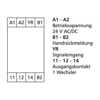METZ Connect prekidač praga 24 V AC/DC, 1 izmjenični kontakt, DIN tračnica, 17,5 mm, 11066670