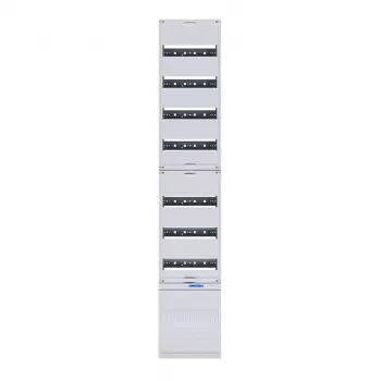 Hager ZH53XS modul za montažu razvodnika, 12 TE, 7 redova, N+PE stezaljke, svijetlosiva