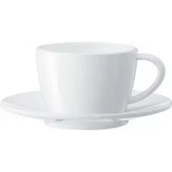 JURA set šalica za cappuccino, 2 porculanske šalice i tanjurići, 180 ml, bijeli 66501