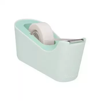 3M Scotch C18 stolni dispenzer za traku mint zelena s Magic Tape, 19 mm x 7,5 m, prozirna