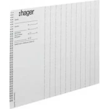 HAGER ZZ90B listovi za označavanje za Legrand Mosaic module, A4, bijeli, 10 kom