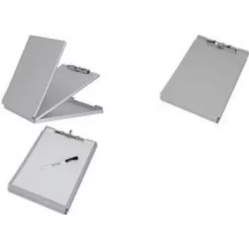 MAUL MAULcase klemmbrett s pretincem za odlaganje, DIN A4, aluminij, širina stezanja 8 mm, otvor na vrhu, srebrni 2354808