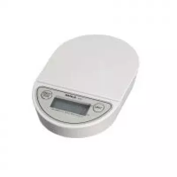 MAULoval digitalna vaga za pisma 2000g s upravljanjem jednim gumbom, srebrna 1622002