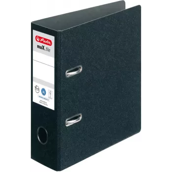 HERLITZ registrator DIN A5 uspravni 75 mm hrbat crni 5175807
