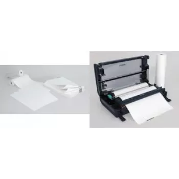 SIGEL TP111 Premium Continuous Fanfold Thermal Paper, A4, 76 gsm Topcoated, Blank, Cross Perforation, with Control Mark, 1000 Sheets