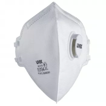uvex silv-Air classic 3310 FFP3 respiratorna maska - bijela, tekstilna traka za glavu, PP kopča za nos, 1 kom 8763310