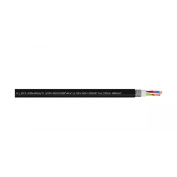 Cordial 15558 CAT 5e S/UTP RJ45 patch kabel, 2 m, crni PUR omotač