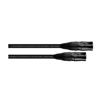 Cordial 15558 CAT 5e S/UTP RJ45 patch kabel, 2 m, crni PUR omotač