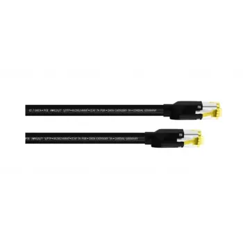 Cordial 15583 CAT 7a S/FTP patch kabel, RJ45, 20 m, crni, PUR plašt