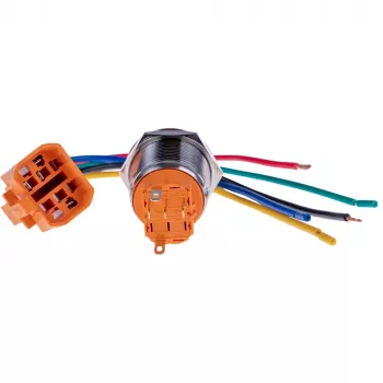 JOY-IT BUTTON22A-M-GR tipkalo, zeleno, 250V AC 3A, IP67 IK10, 25mm