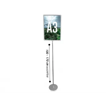 LMG PLSTA3-SI stalak za plakate Exclusive A3 srebrni