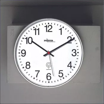 PEWETA Radio-Controlled Wall Clock Matte Plastic 30 cm Black/White 51.130.313