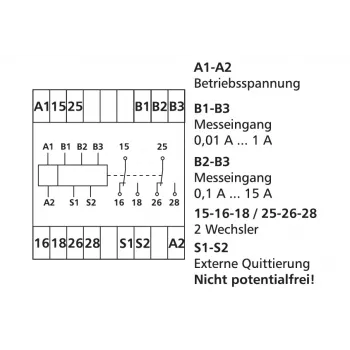 METZ Connect relej za nadzor faza 230 V AC, 2 preklopna kontakta, za DIN tračnicu 1102720570