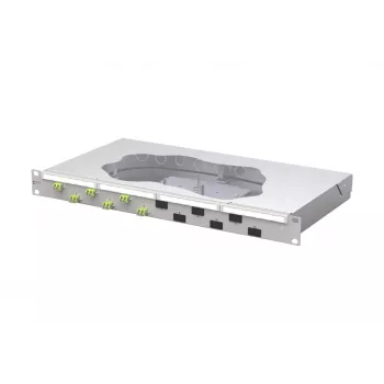 METZ CONNECT optički spojni patch panel 6xLC-D OM5 1U 19 inch za montažu u ormar 1504587M06-F