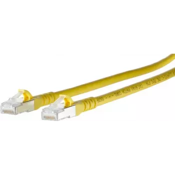 METZ CONNECT 1308450377-E Cat6a S/FTP patch kabel, žuti, 0,3 m