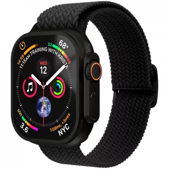VONMÄHLEN Woven Loop 44, 45, 46, 49mm univerzalna veličina, potpuno crna