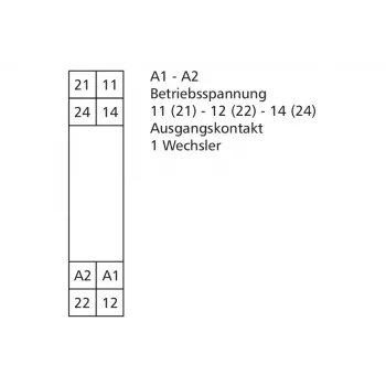 METZ Connect RM21 minijaturni energetski relej 24 V AC, 1 izmjenični kontakt, 16 A, PCB 11051110
