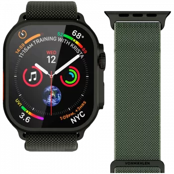 VONMÄHLEN Classic Nylon Loop 44/45/49mm univerzalna veličina maslinasto crna