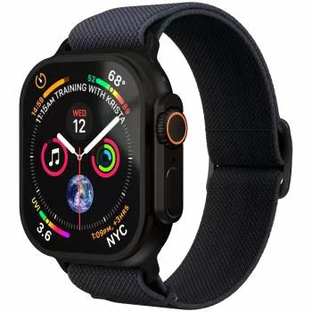 VONMÄHLEN Classic Nylon Loop za Apple Watch 40/41/42 mm, univerzalna veličina, mornarsko crna