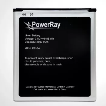 PowerRay baterija PR-S4 za Samsung Galaxy S4, 2600 mAh, bulk