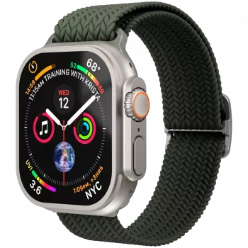VONMÄHLEN tkani Loop za Apple Watch 40/41/42mm, maslinasti
