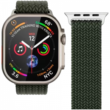 VONMÄHLEN tkani Loop za Apple Watch 40/41/42mm, maslinasti